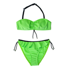 Kép 1/2 - Kivi zöld színű csőtopos bikini