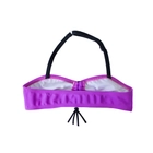 Kép 2/2 - Egyszínű lila csőtopos bikini