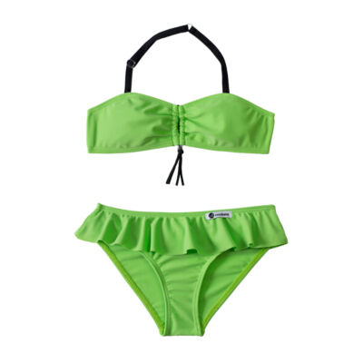 Egyszínű kivi zöld csőtopos bikini