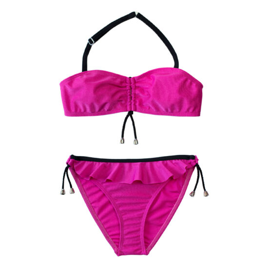 Pink színű csőtopos bikini